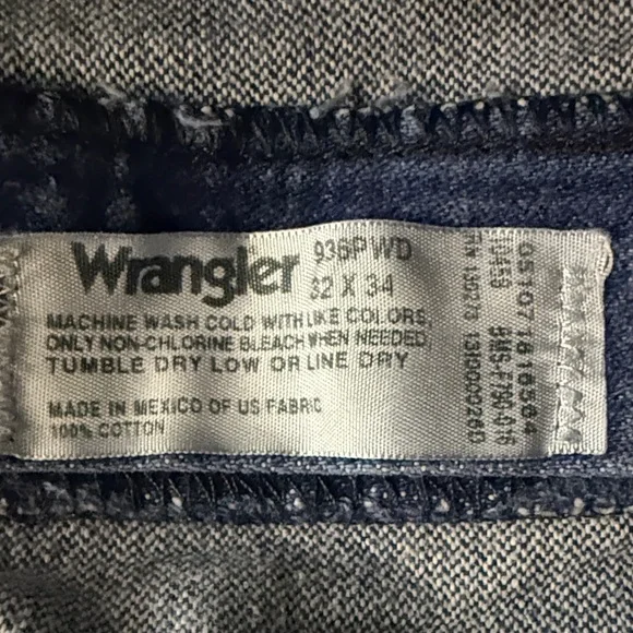 Wrangler Indigo Denim Jean Shorts - Picture 3 of 4